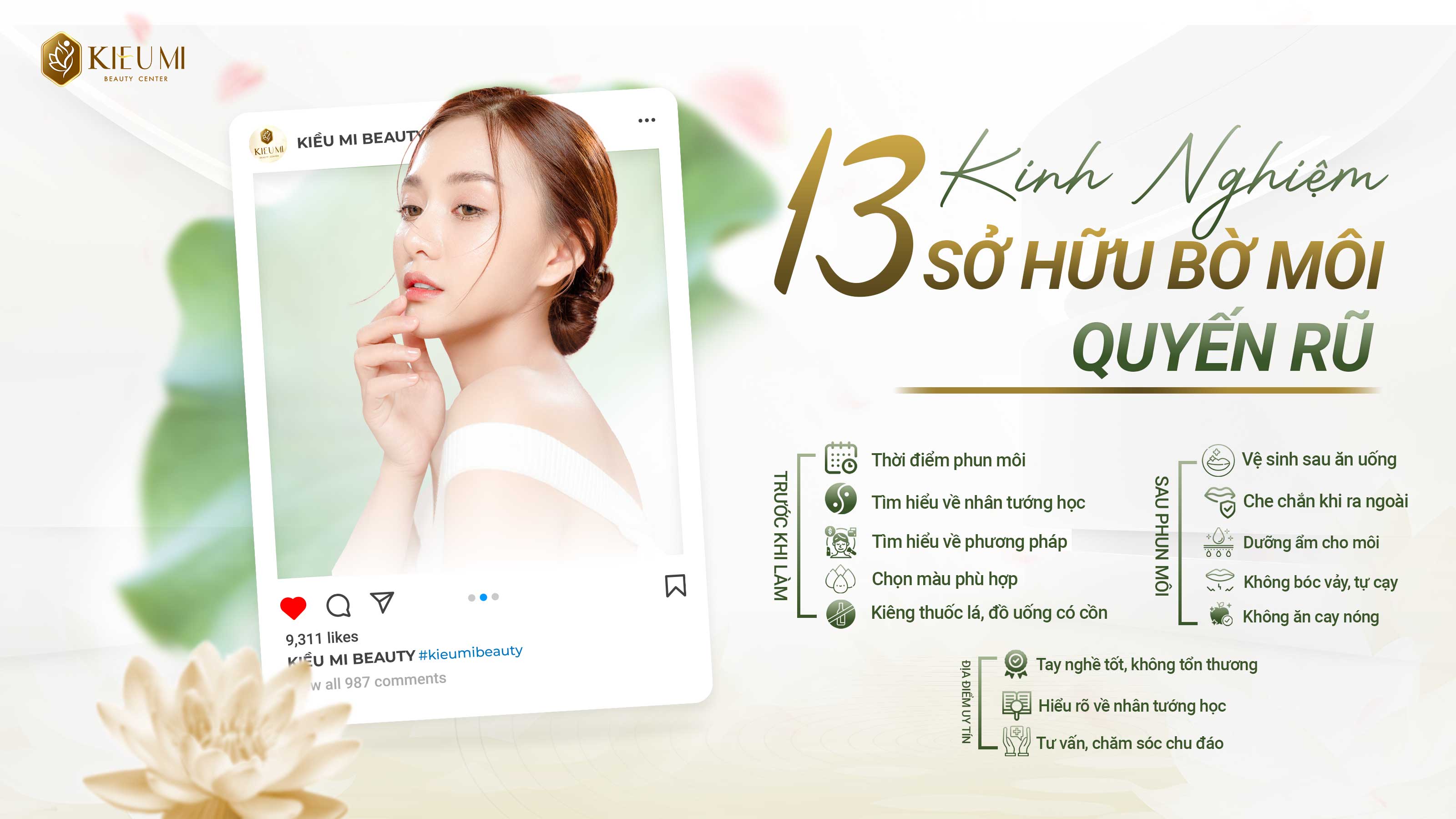  Bỏ túi 13 kinh nghiệm phun môi bạn cần phải biết 