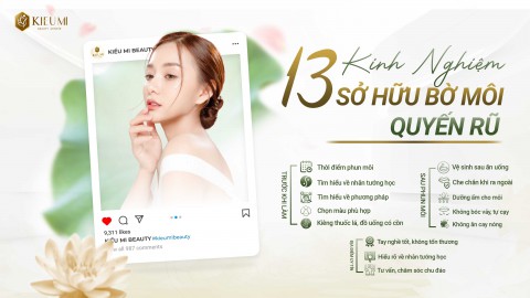  Bỏ túi 13 kinh nghiệm phun môi bạn cần phải biết 